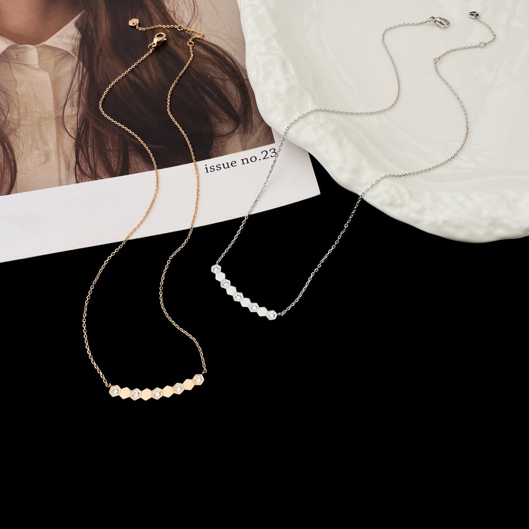 [⭐Hevara Jewelry]BEE MY LOVE DIAMOND NECKLACE