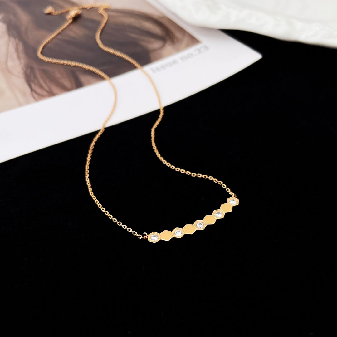 [⭐Hevara Jewelry]BEE MY LOVE DIAMOND NECKLACE
