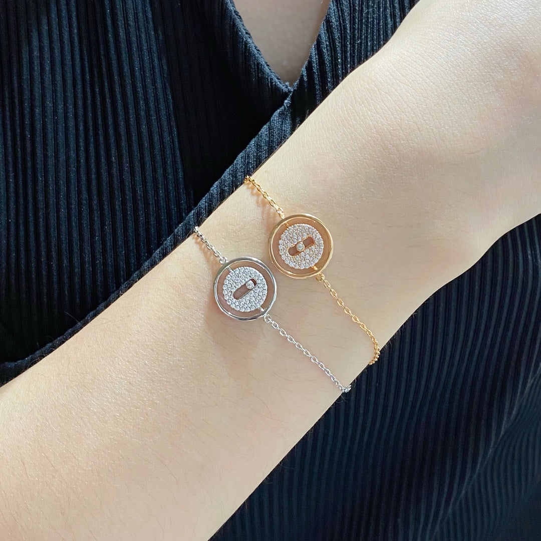 [⭐Hevara Jewelry]Demo MOVE DIAMOND PAVED BRACELET