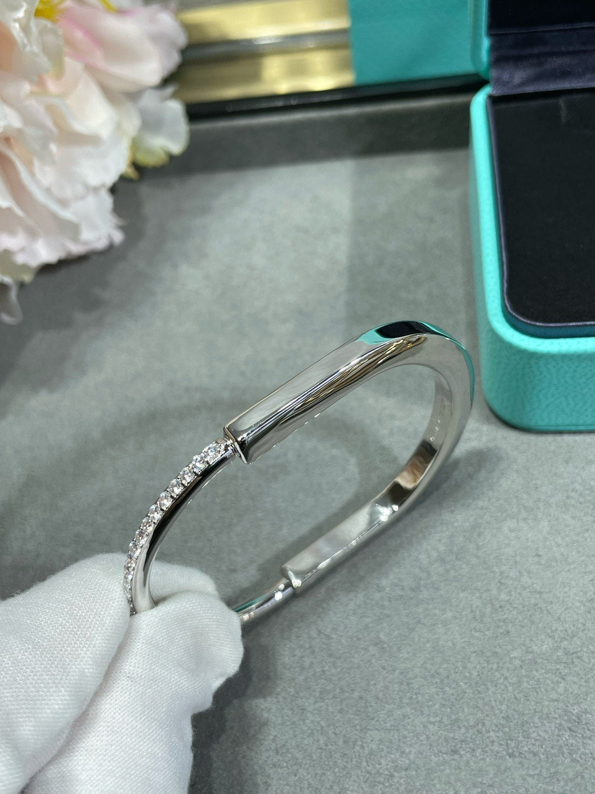 [Hevara Jewelry]LOCK BRACELET DIAMOND