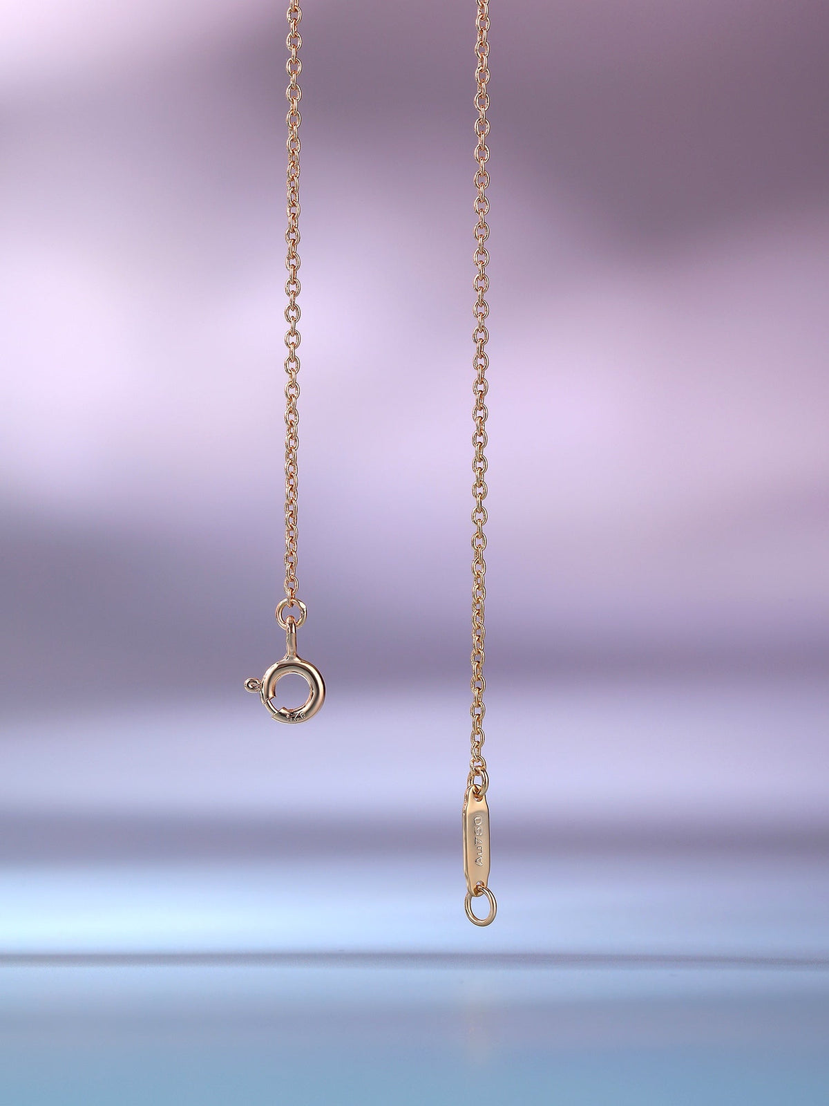 [Hevara Jewelry]BIG SMILE PEDANT PINK DIAMOND NECKLACE