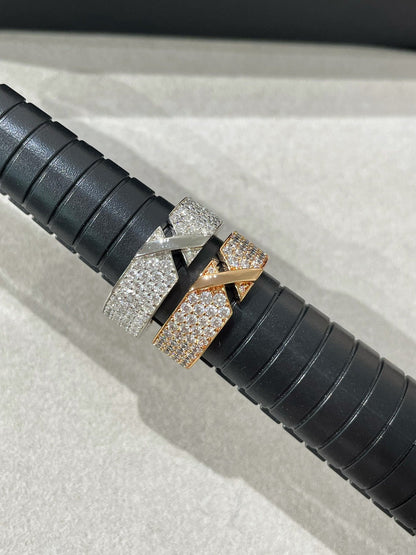 [⭐Hevara Jewelry]LIENS EVIDENCE  DIAMOND PAVED RING