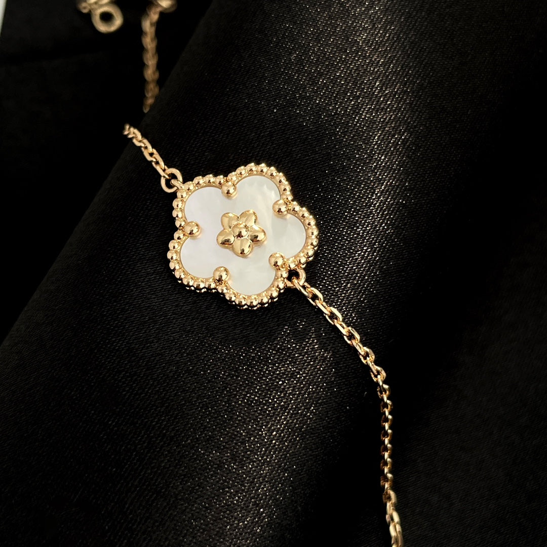 [⭐Hevara Jewelry]LUCKY SPRING ROSE GOLD MOP BRACELET
