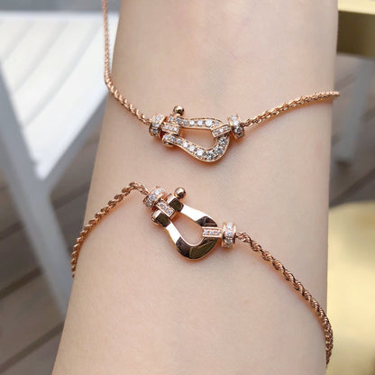 [⭐Hevara Jewelry]FORCE 10 PINK GOLD DIAMOND NECKLACE