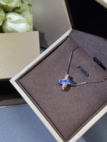 [⭐Hevara Jewelry]LIENS DIAMOND SILVER NECKLACE