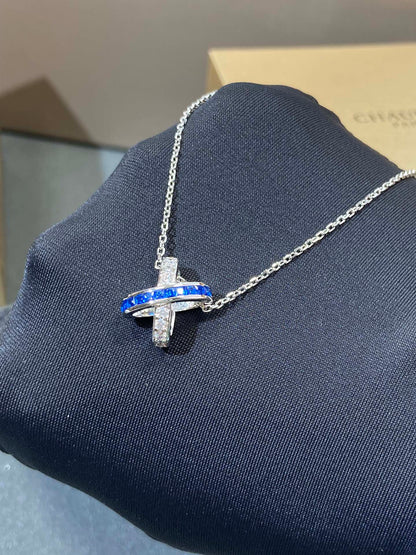 [⭐Hevara Jewelry]LIENS DIAMOND SILVER NECKLACE