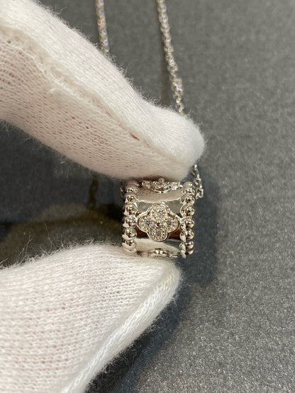[⭐Hevara Jewelry]PERLEE PEDANT SIVLER DIAMOND NECKLACE