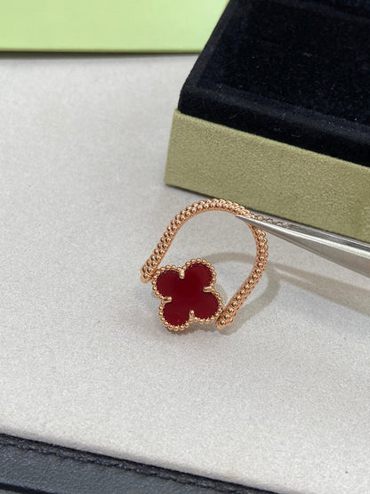 [⭐Hevara Jewelry]CLOVER RIVERSIBLE ROSE GOLD RING