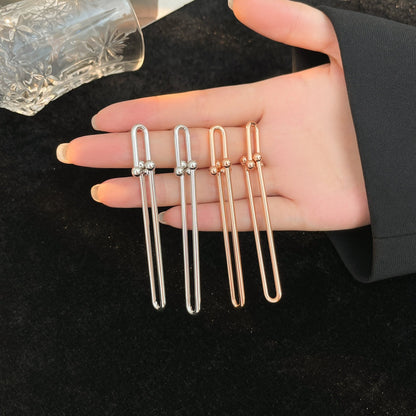 [Hevara Jewelry]HARDWEAR LONG DROP EARRINGS