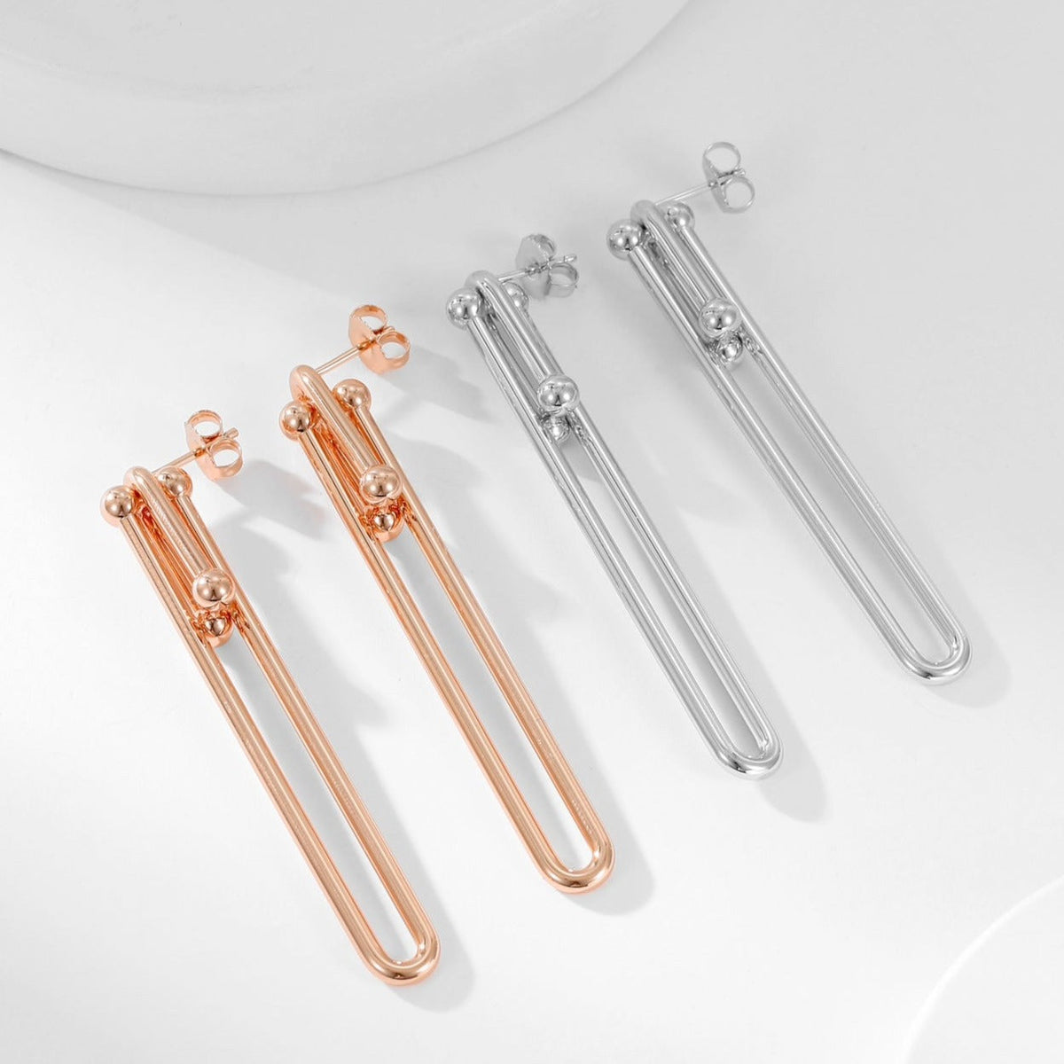 [Hevara Jewelry]HARDWEAR LONG DROP EARRINGS