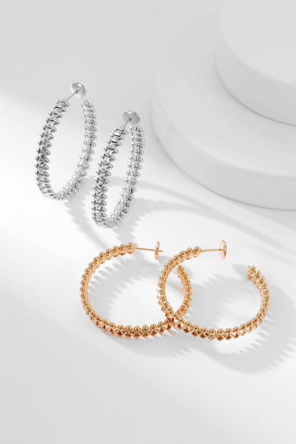 [⭐Hevara Jewelry]CLASH HOOP EARRINGS