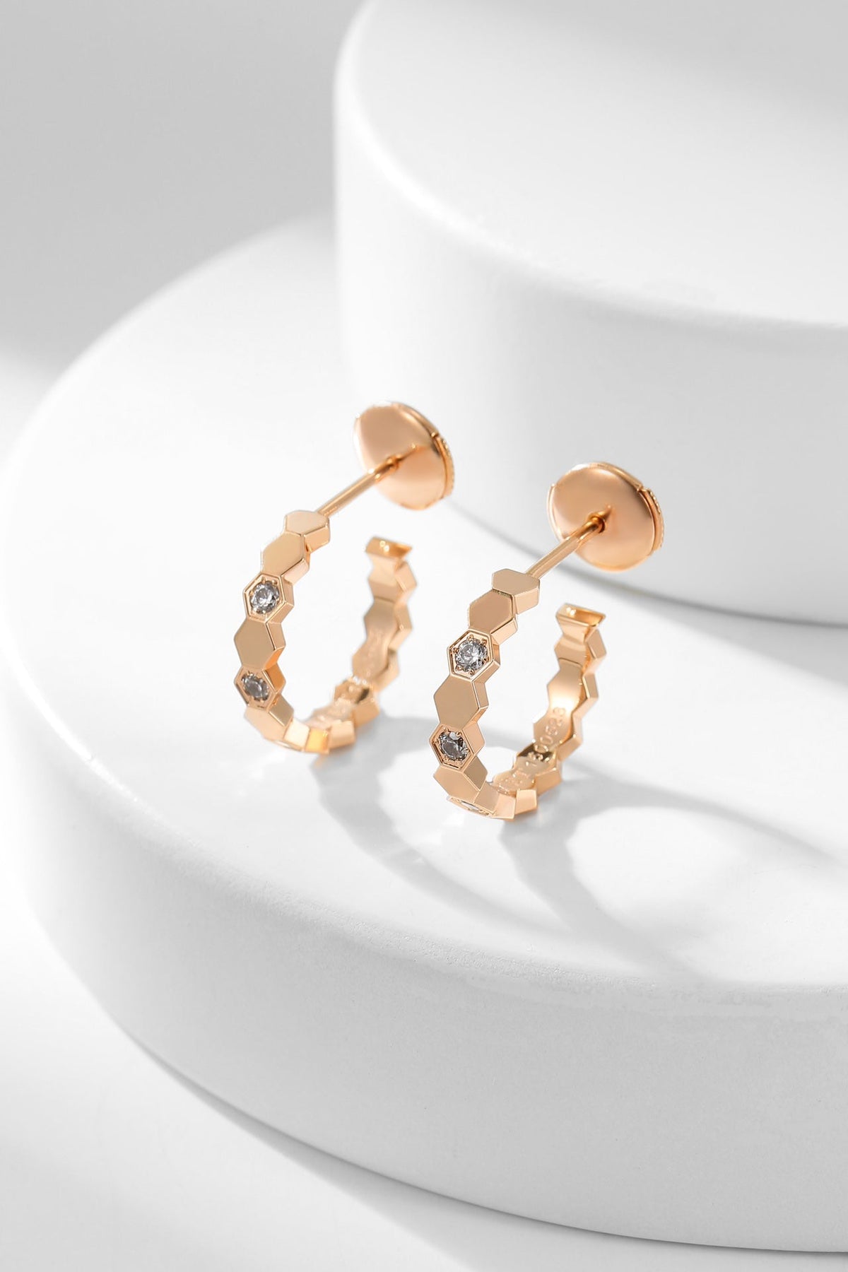 [⭐Hevara Jewelry]BEE LOVE DIAMOND HOOP EARRINGS
