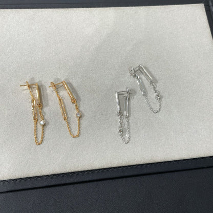 [⭐Hevara Jewelry]CHAINE CHAOS DIAMOND DROP EARRINGS