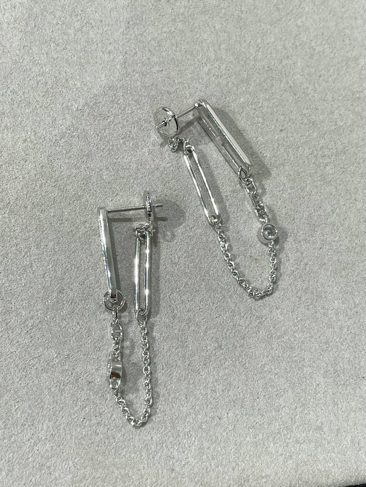 [⭐Hevara Jewelry]CHAINE CHAOS DIAMOND DROP EARRINGS