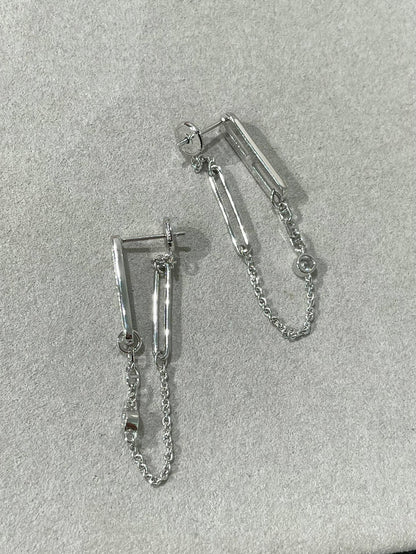 [⭐Hevara Jewelry]CHAINE CHAOS DIAMOND DROP EARRINGS