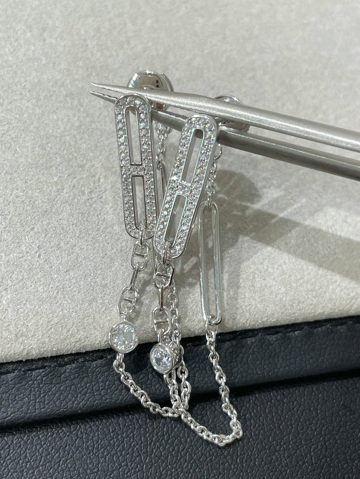[⭐Hevara Jewelry]CHAINE CHAOS DIAMOND DROP EARRINGS