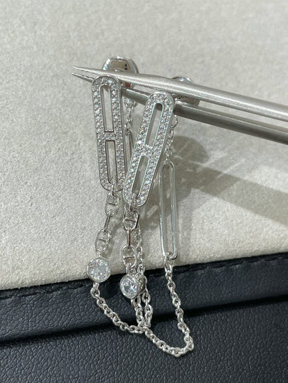 [⭐Hevara Jewelry]CHAINE CHAOS DIAMOND DROP EARRINGS