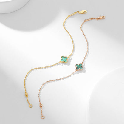[⭐Hevara Jewelry]CLOVER BRACELET MALACHITE 1 MOTIF
