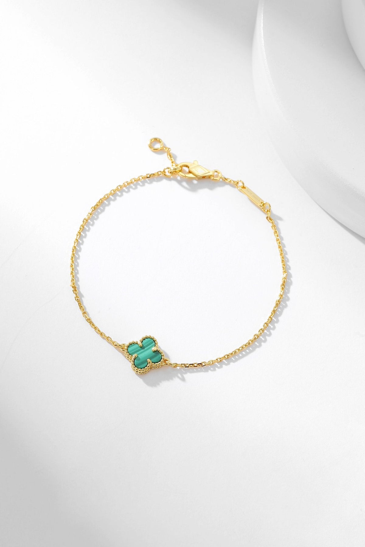 [⭐Hevara Jewelry]CLOVER BRACELET MALACHITE 1 MOTIF