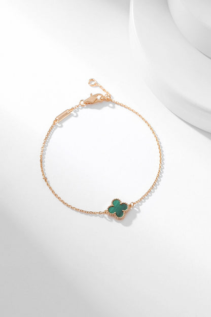 [⭐Hevara Jewelry]CLOVER BRACELET MALACHITE 1 MOTIF