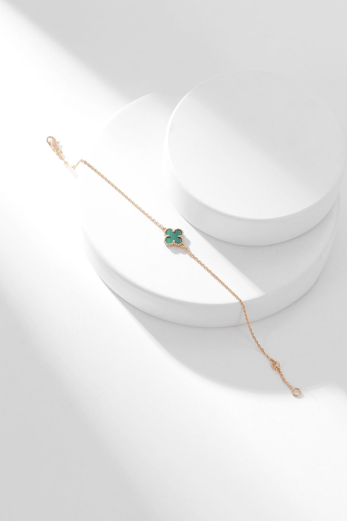 [⭐Hevara Jewelry]CLOVER BRACELET MALACHITE 1 MOTIF