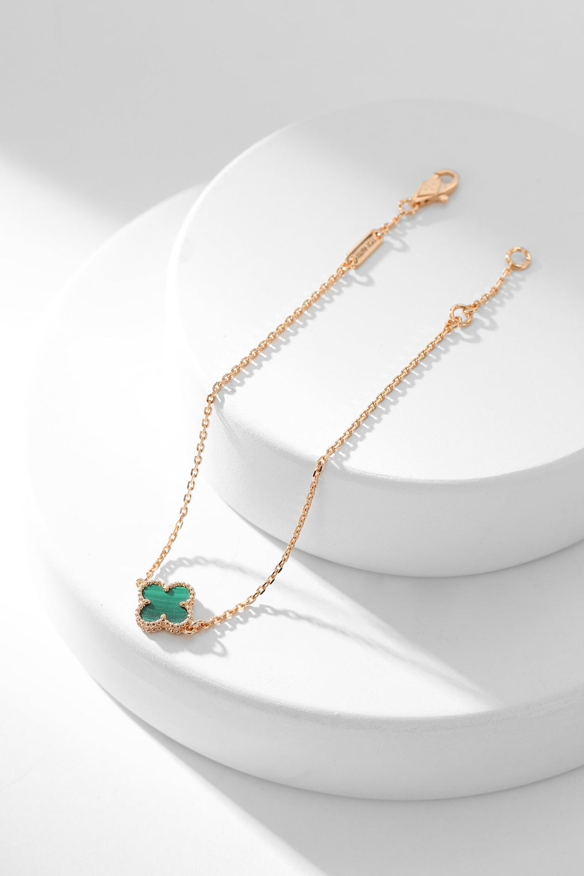 [⭐Hevara Jewelry]CLOVER BRACELET MALACHITE 1 MOTIF