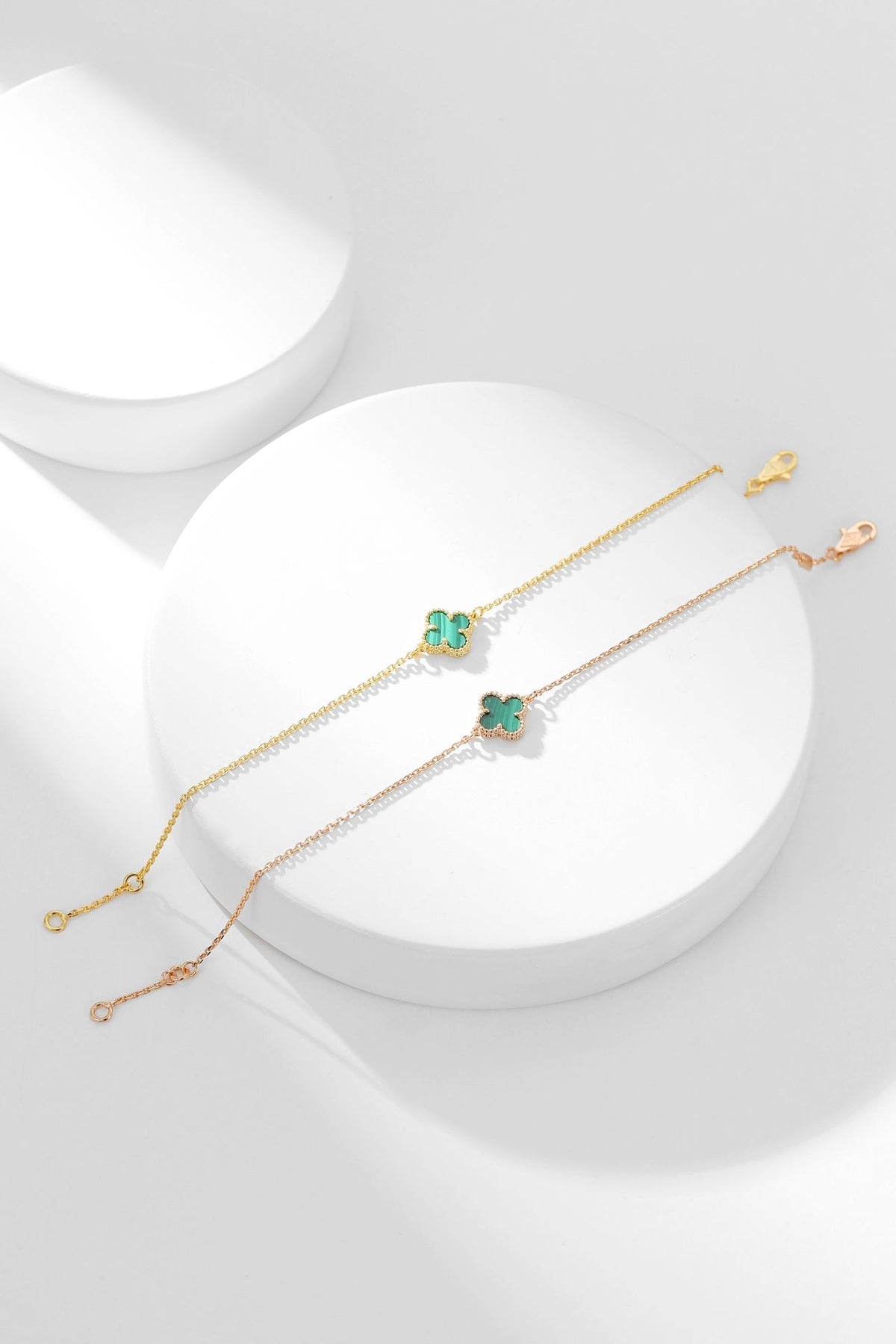[⭐Hevara Jewelry]CLOVER BRACELET MALACHITE 1 MOTIF
