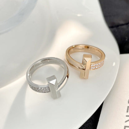 [Hevara Jewelry]T WIDE DIAMOND RING