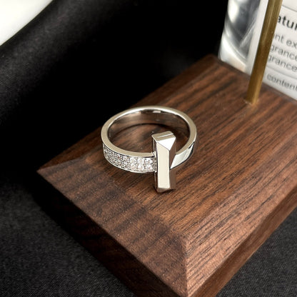 [Hevara Jewelry]T WIDE DIAMOND RING