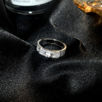 [⭐Hevara Jewelry]KELLY SILVER DIAMOND RING