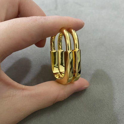 [Hevara Jewelry]LOCK MEDIUM EARRINGS
