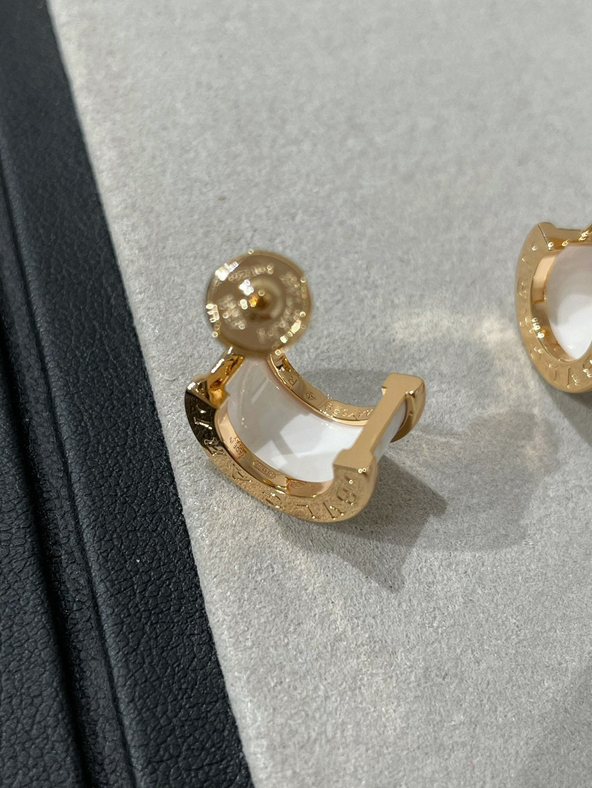 [⭐Hevara Jewelry]ZERO 1 PINK GOLD CERAMIC EARRINGS