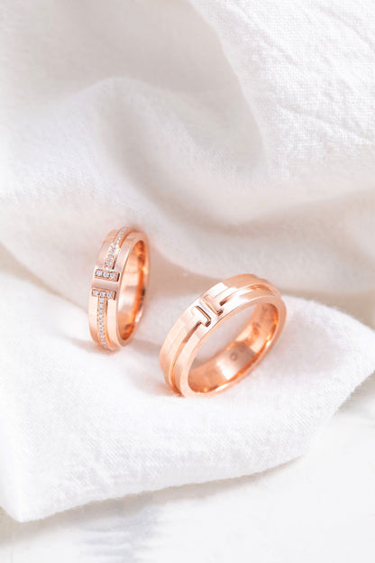 [Hevara Jewelry]T PINK GOLD RING