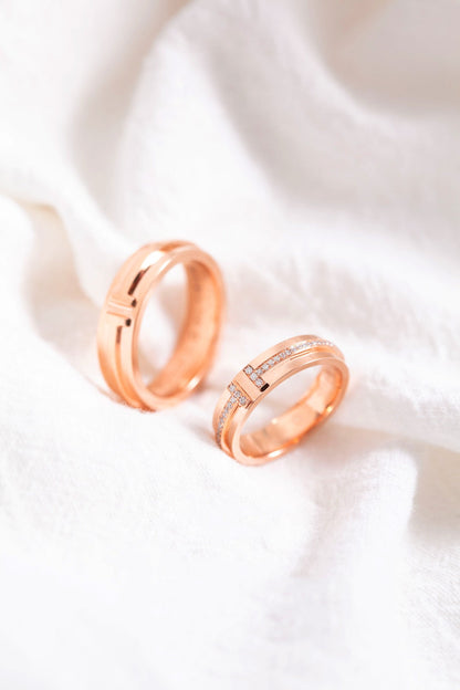[Hevara Jewelry]T PINK GOLD RING
