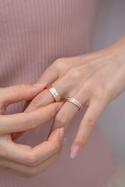 [Hevara Jewelry]T PINK GOLD RING