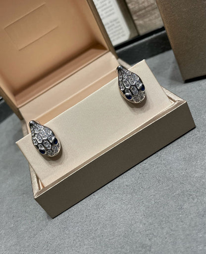 [⭐Hevara Jewelry]SERPENT DIAMOND STUD EARRINGS