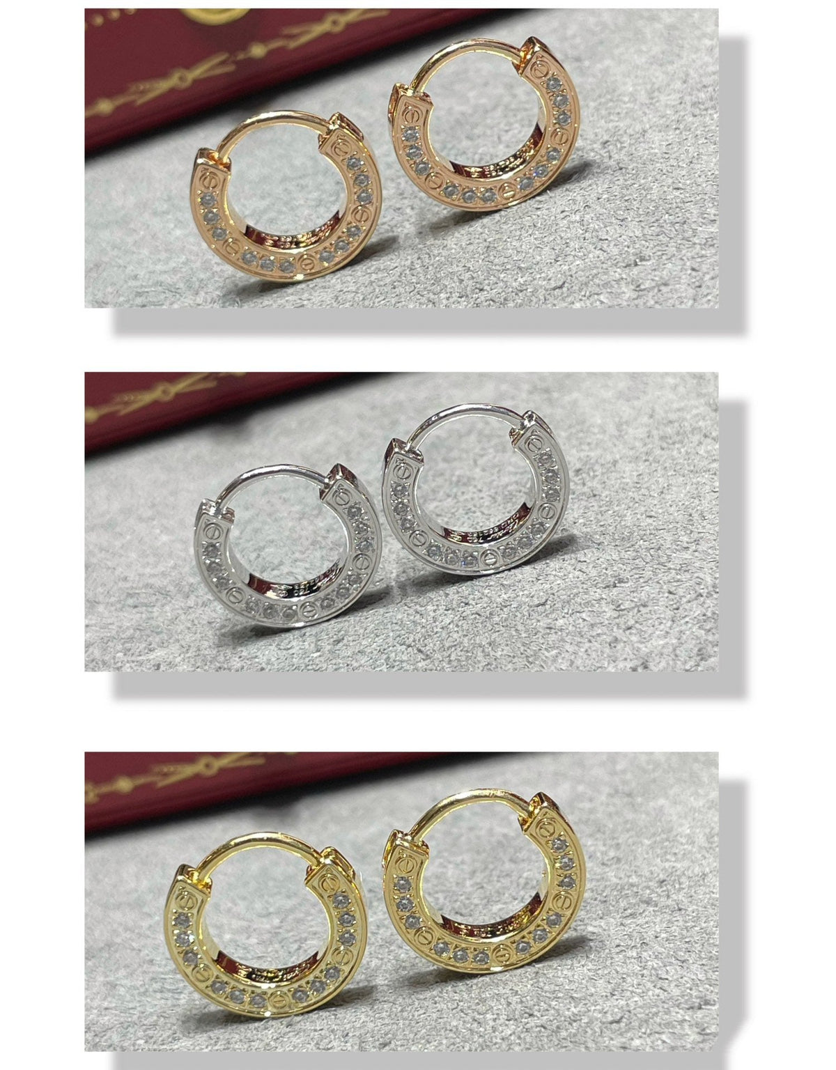 [⭐Hevara Jewelry]LOVE DIAMOND EARRINGS