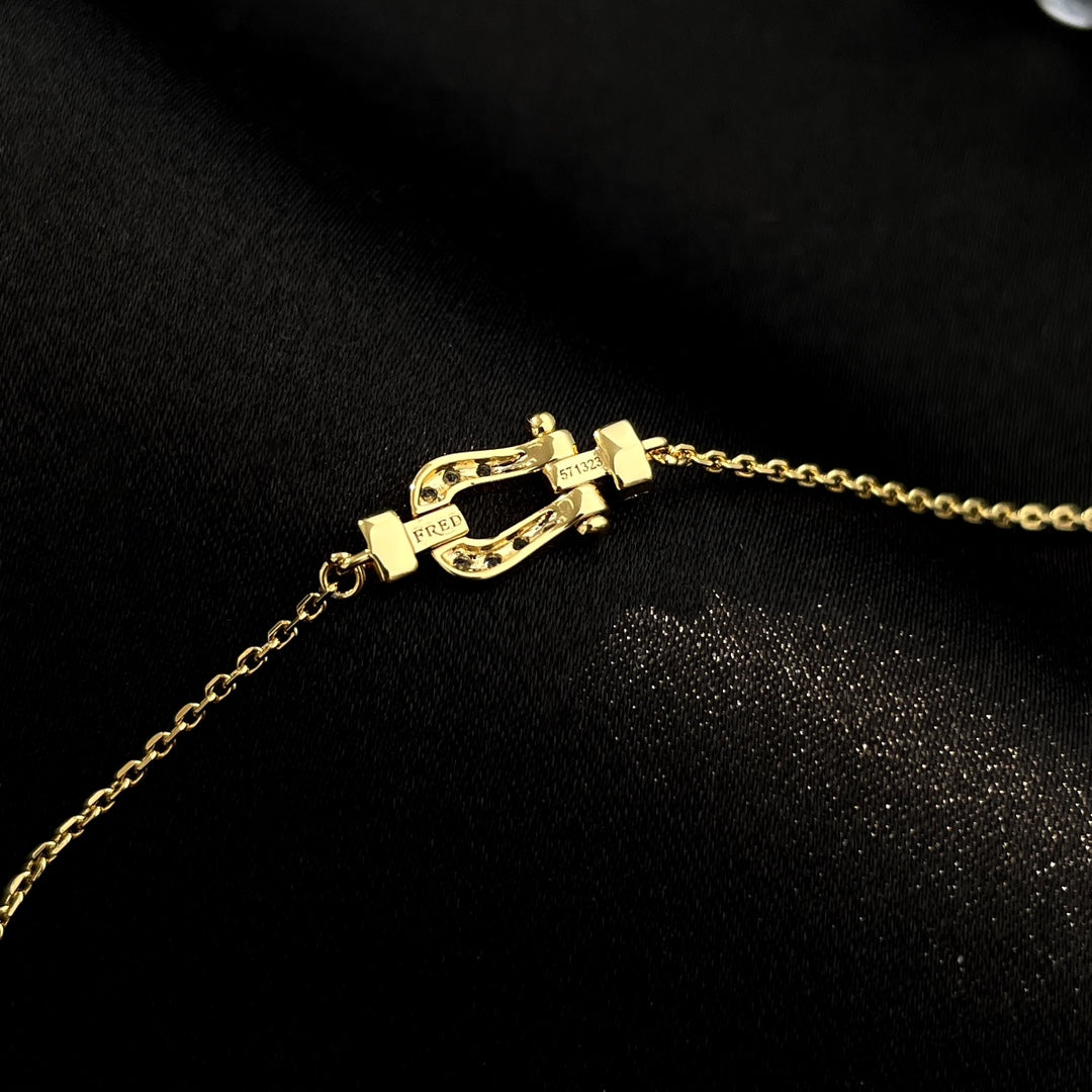 [⭐Hevara Jewelry]FORCE 10 FULL DIAMOND BUCKLE CHAIN LINK MINI MODEL