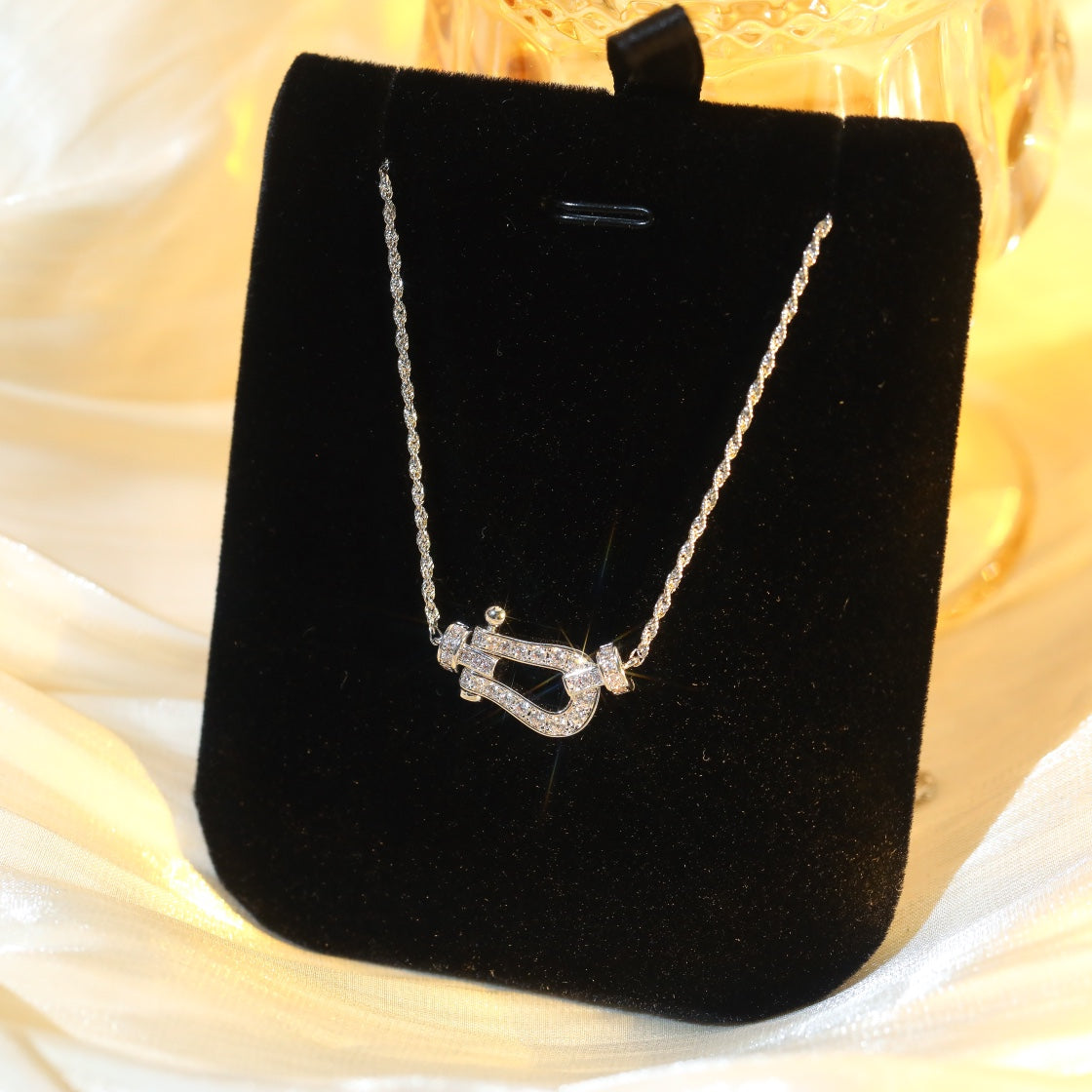 [⭐Hevara Jewelry]FORCE 10 DIAMOND SILVER NECKLACE MINI MODEL