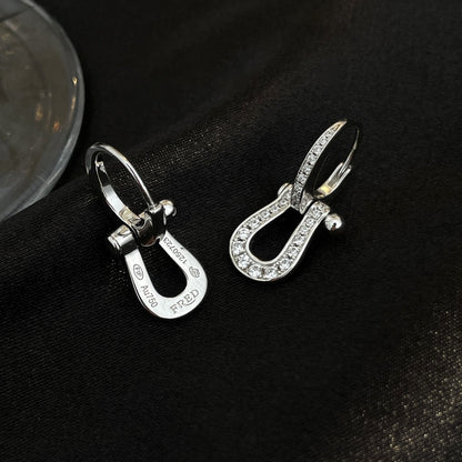 [⭐Hevara Jewelry]FORCE 10 FULL DIAMOND DROP EARRINGS MEDIUM MODEL
