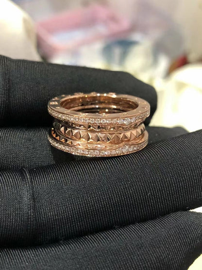 [⭐Hevara Jewelry]ZERO 1 ROCK DIAMOND PINK GOLD