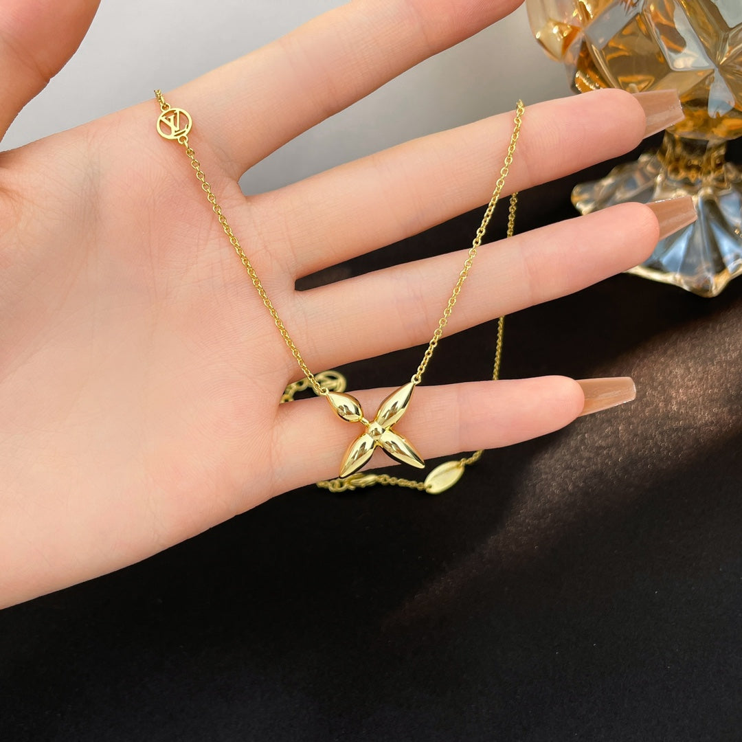 [⭐Hevara Jewelry]LOUISETTE GOLD NECKLACE