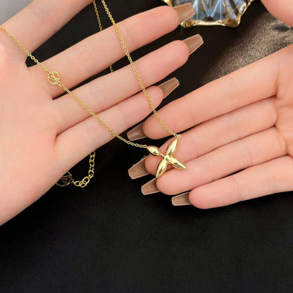 [⭐Hevara Jewelry]LOUISETTE GOLD NECKLACE