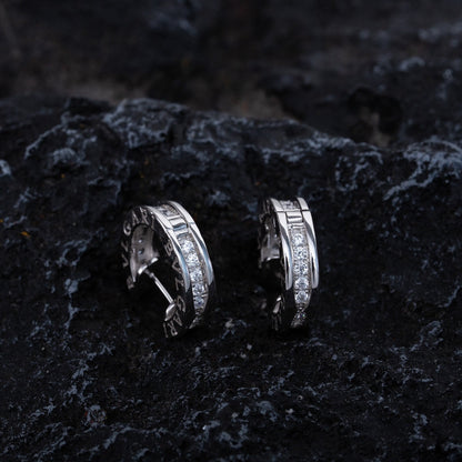 [⭐Hevara Jewelry]ZERO 1 MINI SILVER DIAMOND EARRINGS