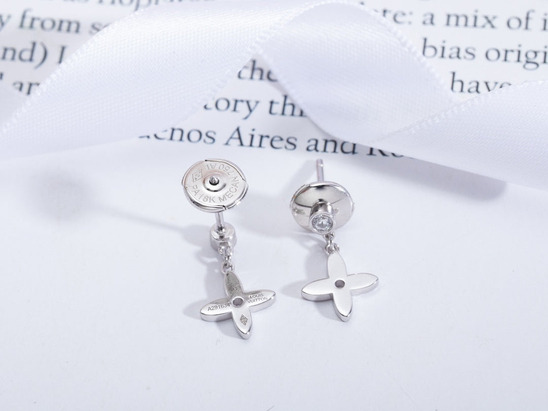 [⭐Hevara Jewelry]VIDYLLE SILVER DIAMOND MINI DROP EARRINGS