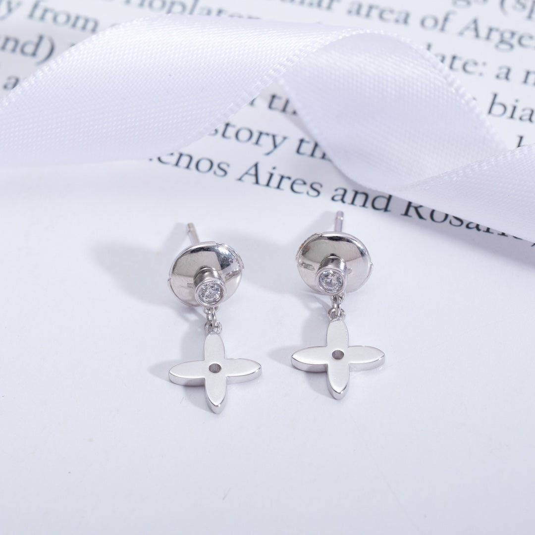 [⭐Hevara Jewelry]VIDYLLE SILVER DIAMOND MINI DROP EARRINGS