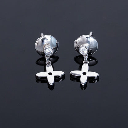 [⭐Hevara Jewelry]VIDYLLE SILVER DIAMOND MINI DROP EARRINGS