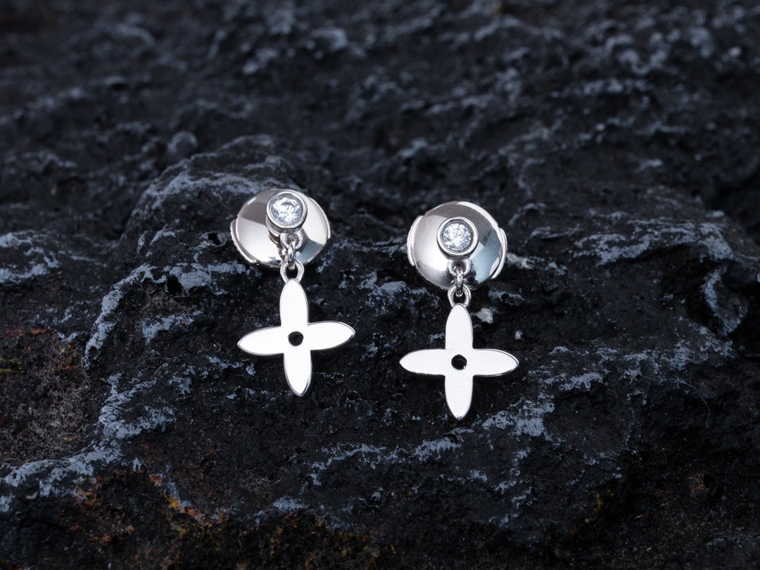 [⭐Hevara Jewelry]VIDYLLE SILVER DIAMOND MINI DROP EARRINGS