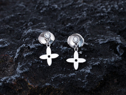 [⭐Hevara Jewelry]VIDYLLE SILVER DIAMOND MINI DROP EARRINGS