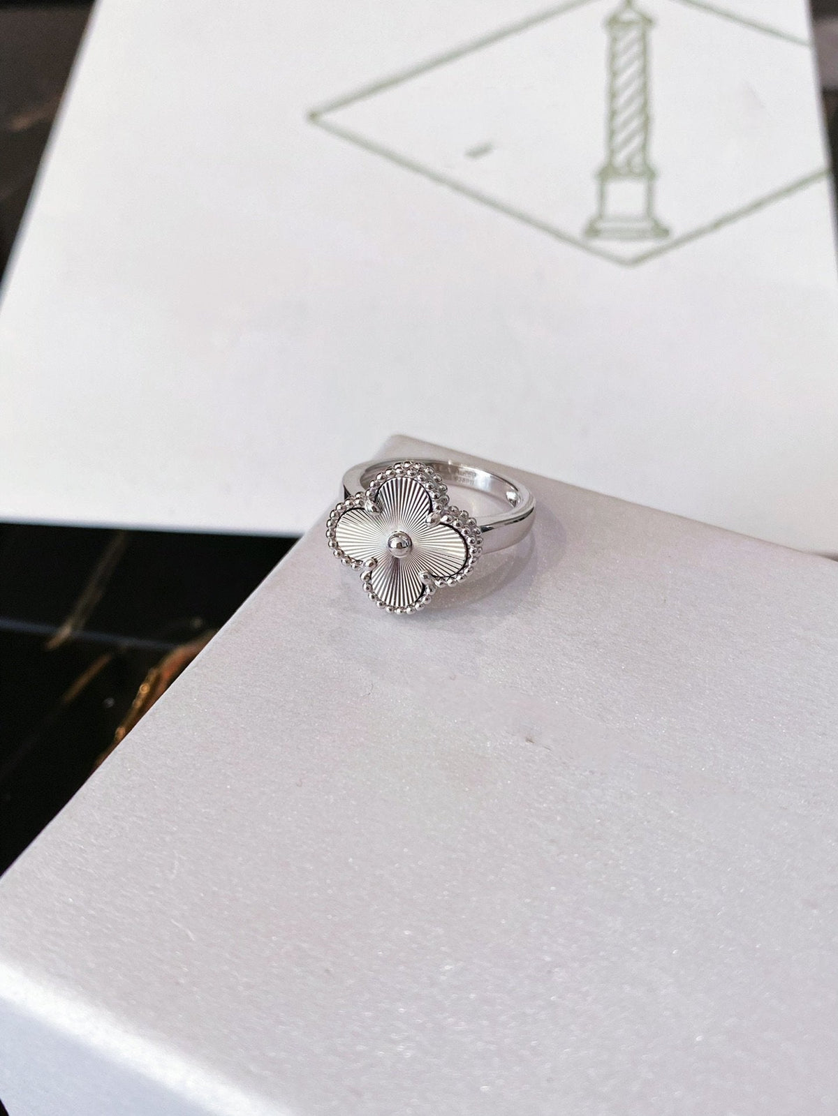 [⭐Hevara Jewelry]CLOVER SILVER RING